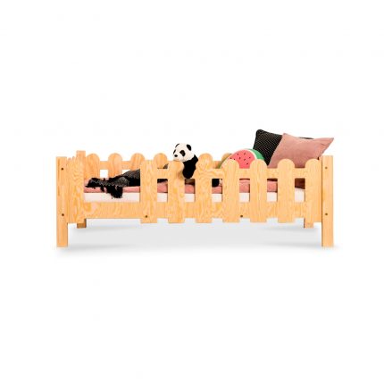 Lit enfant en bois avec barrière Isidore