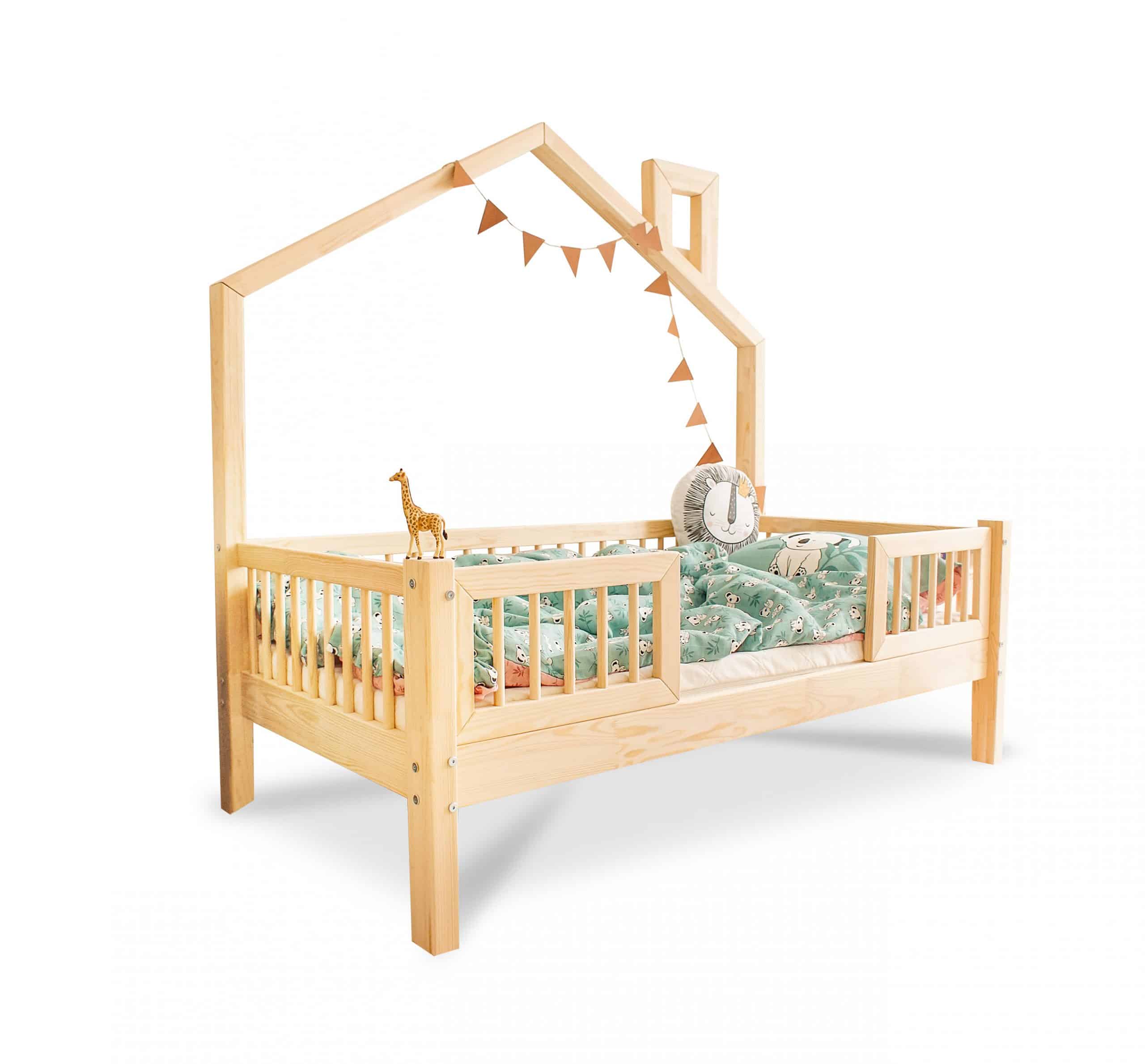 Lit cabane Zoé - accès central Cama casita Zoé con barrera – Acceso central - Imagen 1