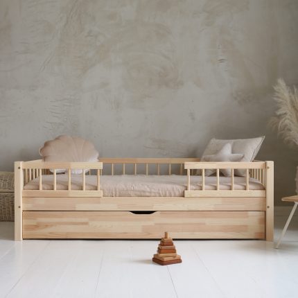 Lit enfant en bois Éden avec tiroir - Accès central