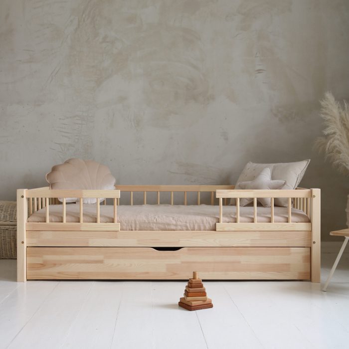 Lit enfant en bois Éden avec tiroir - Accès central